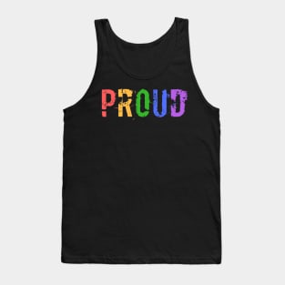 Gay Pride LGBTQIA+ Rainbow Design Tank Top